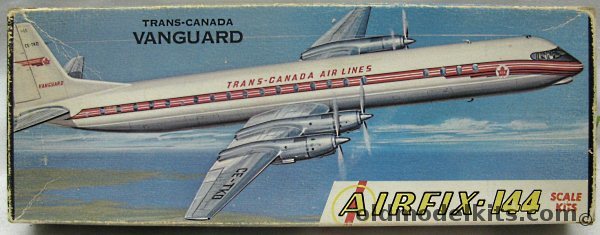 Airfix 1/144 Vickers Vanguard Jet-Prop - Trans-Canada Airlines, 4-98 plastic model kit